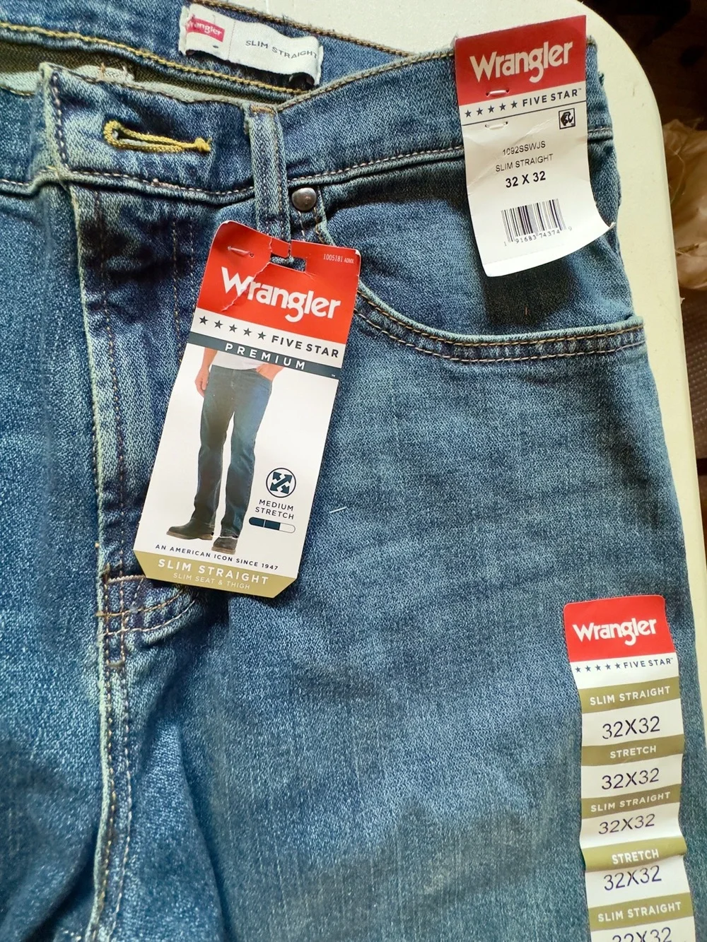 Wrangler Jeans men slim straight